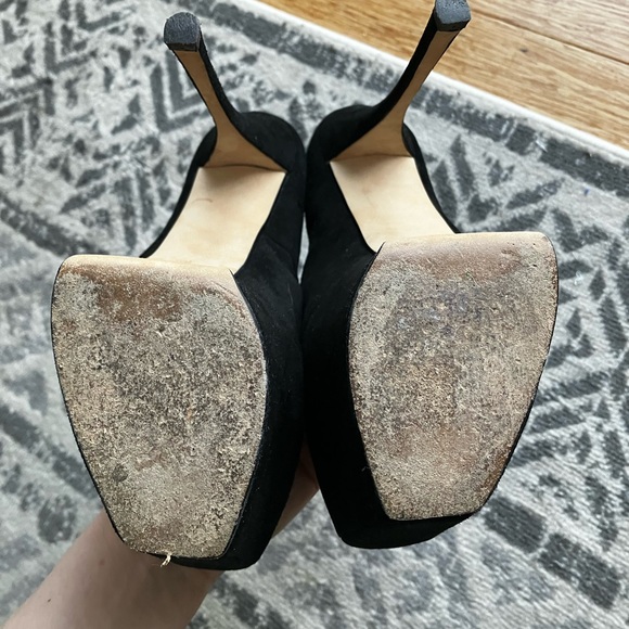 Giuseppe Zanotti black suede platform high heel stiletto - Picture 8 of 10